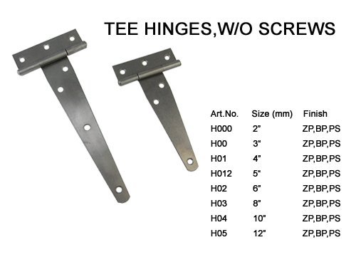 T-shaped hinge