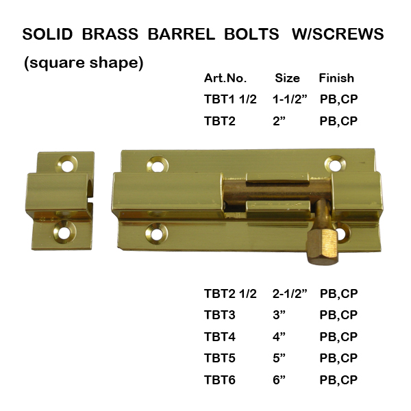 Square backed copper pin