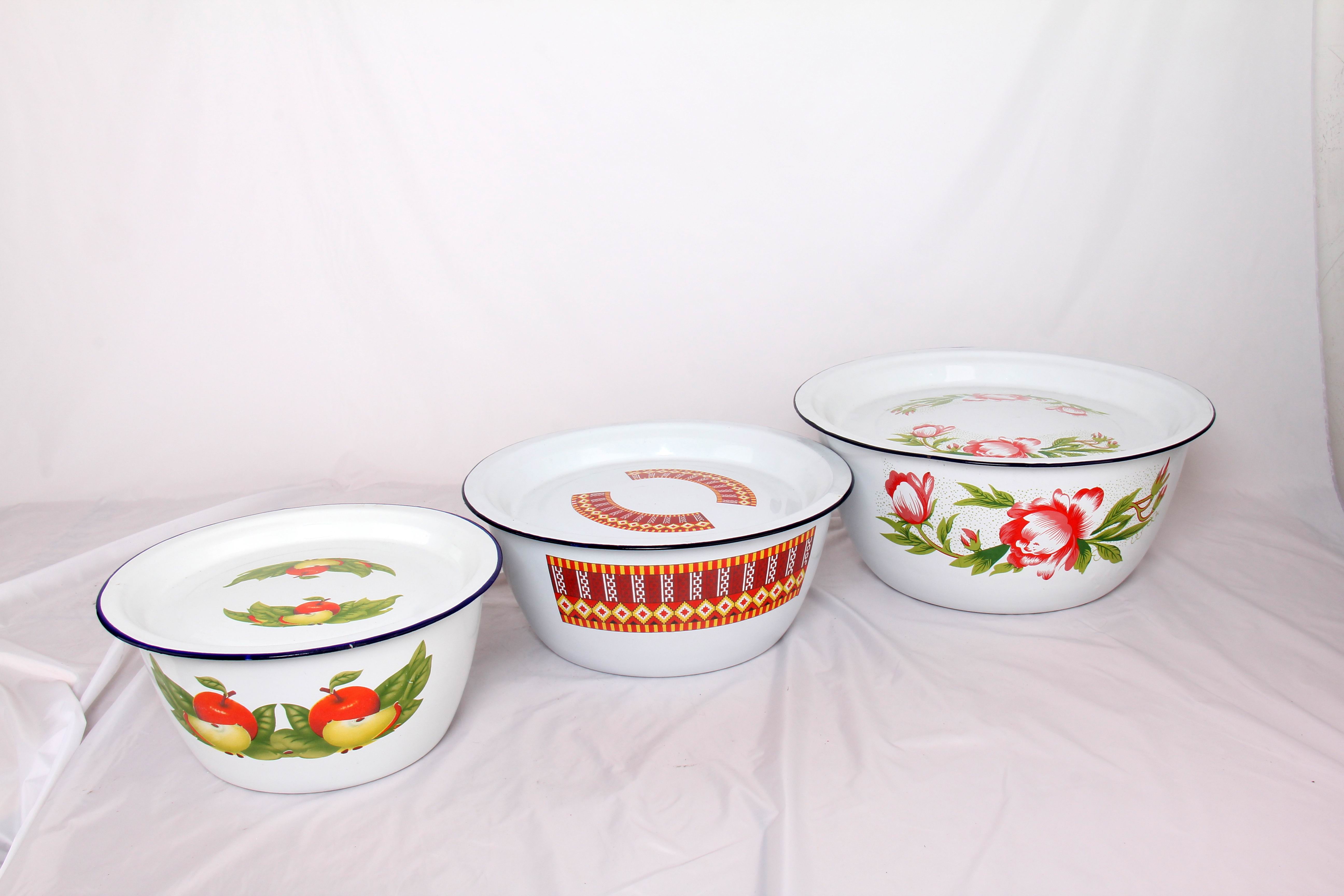 Finger bowl with straight lid
